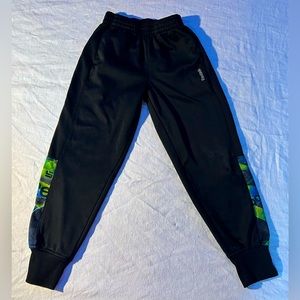 Boys Black Reebok Sweatpants